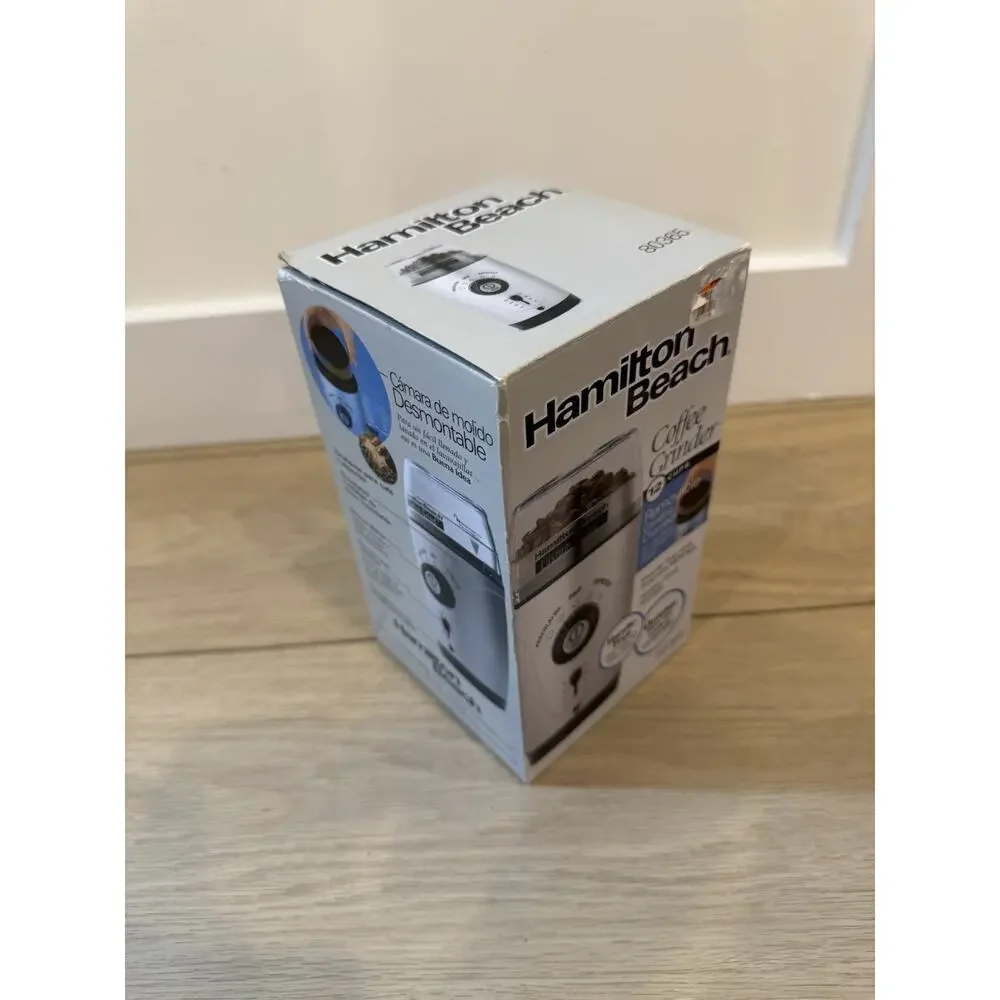 Hamilton Beach 10oz Electric Custom Grind Coffee Grinder 80365 Silver. Brand New